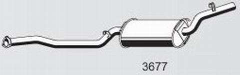 Silencioso Intermediário Santana / Quantum 1.8 / 2.0 até 1991 AUTO PEÇAS XAVIER 24 HORAS 