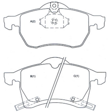 Pastilha de freio  Astra 2.0 (aro 15)1999... Astra 2.0 16V 2001... Astra 2.0 Turbo 1999... AUTO PEÇAS XAVIER 24 HORAS 