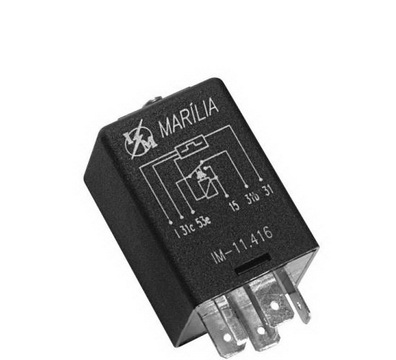 Relé Temporizador GM - Opala 85 a 90, Caravan 85 a 90. Descirção: 12V, 6 terminais, sistema de esguicho e clipe de fixação. AUTO PEÇAS XAVIER 24 HORAS 